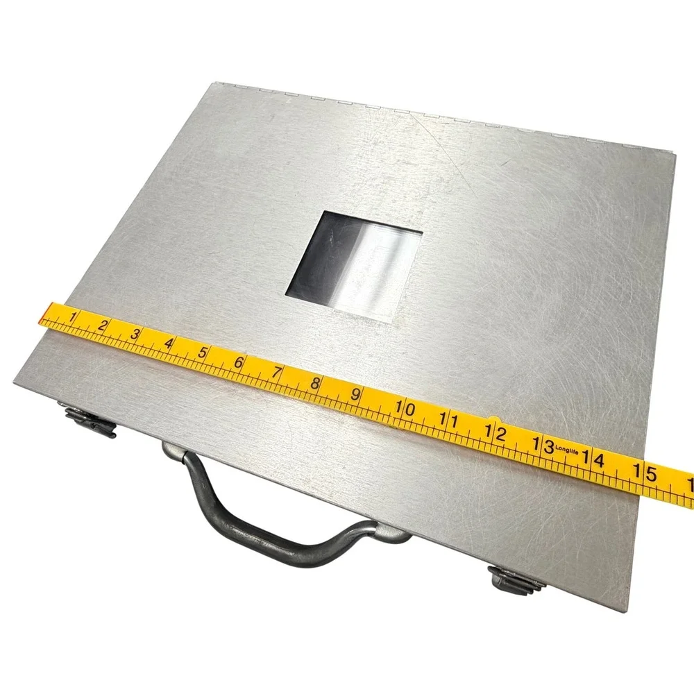 Pina Zangaro Aluminum Portfolio Presentation Case w/ Window Silver Industrial